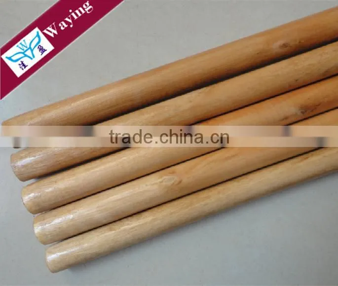Long Straight Painted wooden mop stick handle
