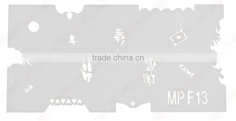 wholesale !MPF-1/2/3/17/18 airbrush nail stencil, more than 100 desing stencil for beauty nail