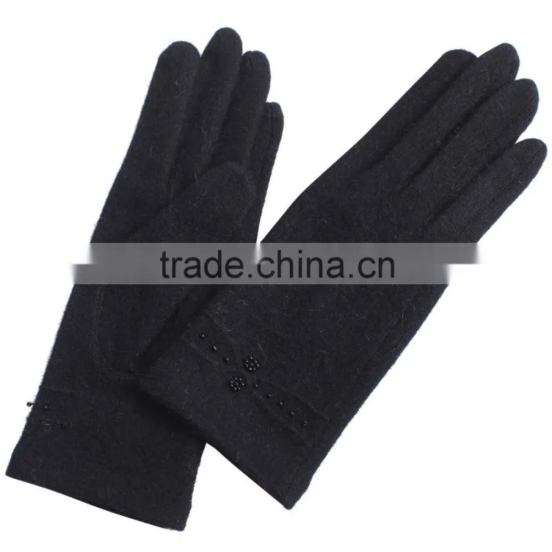 beaded lady winter gloves