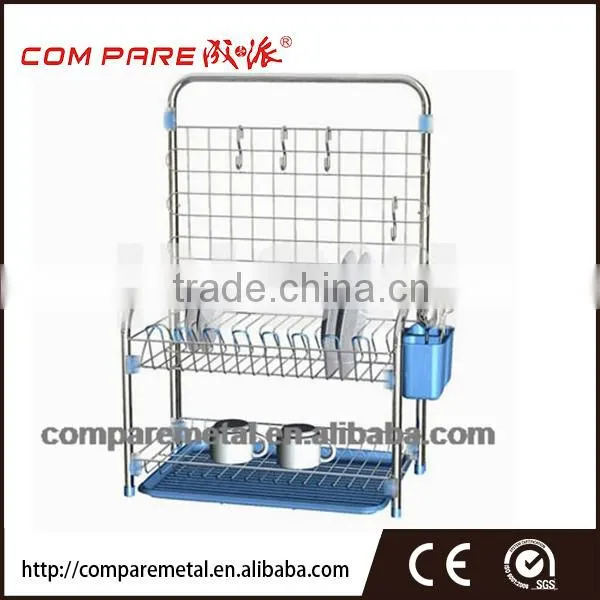 Fashionable kitchen metal dish drying rack