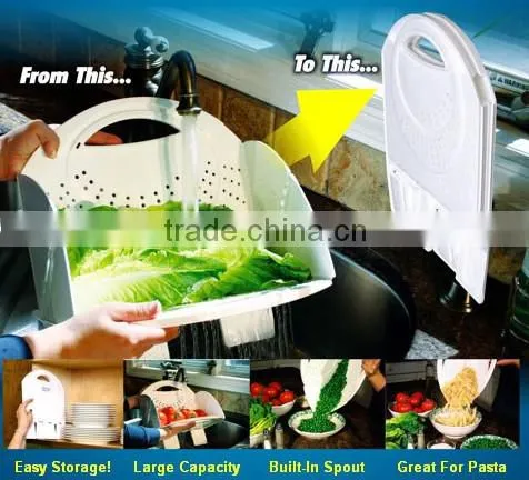 plastic flat fold colander