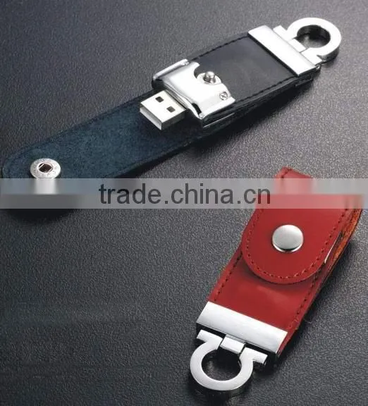 leather gift usb flash memory OEM usb stick quality pen drive