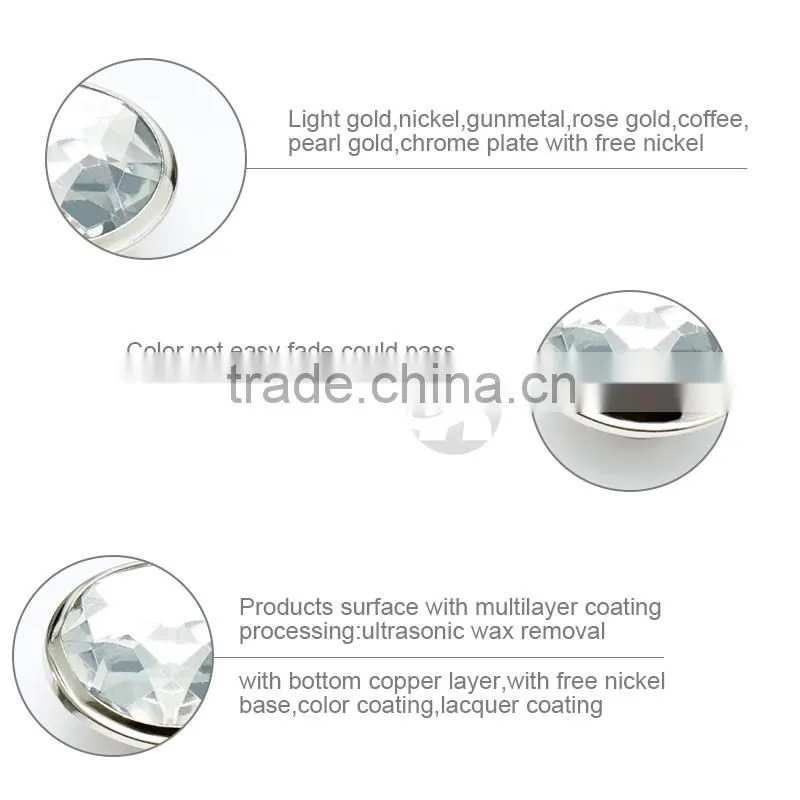High Grade Fashion Nickel Rhinestone Buttons For Jeans