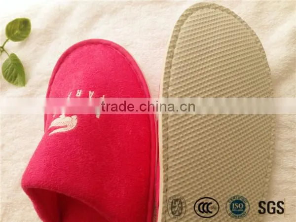 Hotel terry cloth slipper,personalized hotel slippers,washable hotel guest slippers