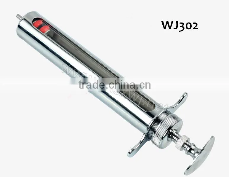 Veterinary Metal Syringe Luer Lock Injector WJ302