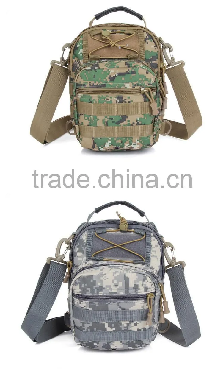 Outdoor leisure sport camouflage molle tactical military tool bag