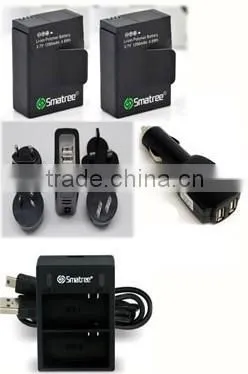 For gopro battery charger with smatree logo hot sale