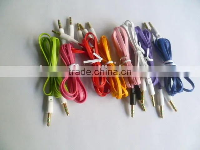 hot sale high quality colorful flat DC 3.5 cable