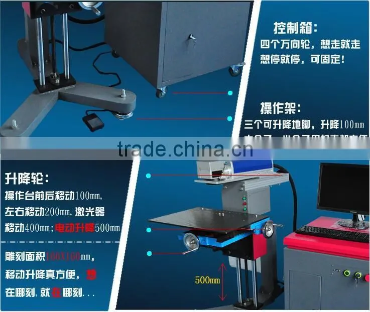 trade assurance high speed optical fiber laser marking machine hot selling