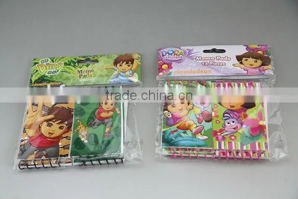 students plastic spiral mini memo pad pocket notepad