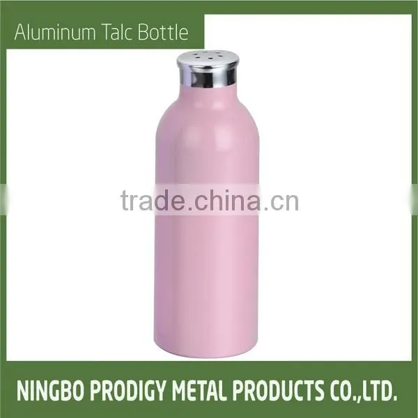 S-New Light Pink High Quality Aluminum Talc Powder Bottles coverd made in China