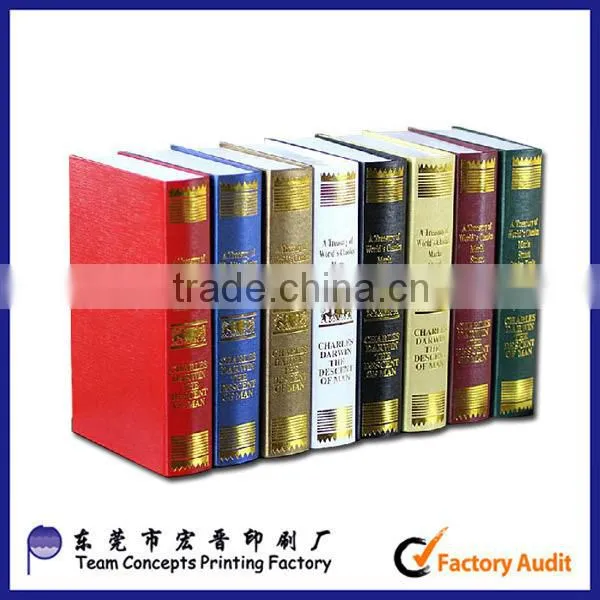 black fade book packaging box from china supplier