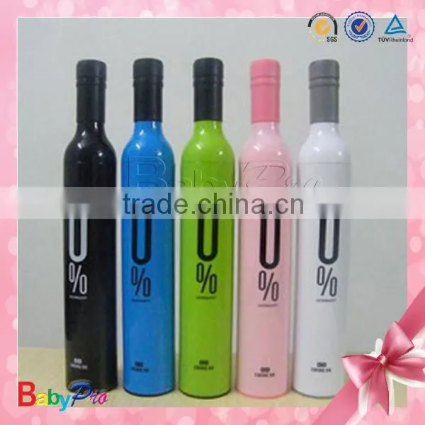 2015 Hot Sale Promotion Wine Bottle Shape Umbrella Folding Umbrella