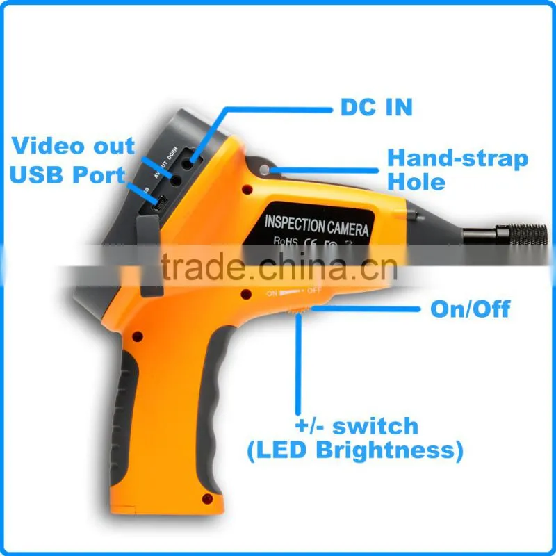 DVR 3.5" LCD Endoscope Borescope Video Recordable 1M IP67 Free 8GB Zoom 8.5mm Inspection Camera