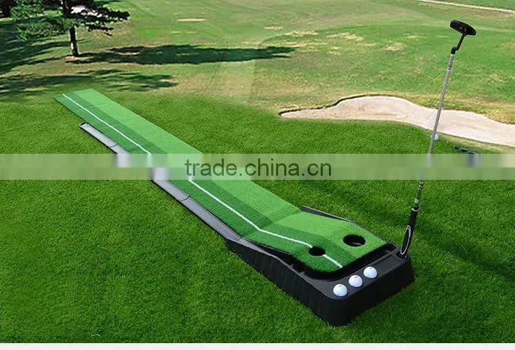 Golf putting mat,Mini Golf Putting trainer with automatic ball return