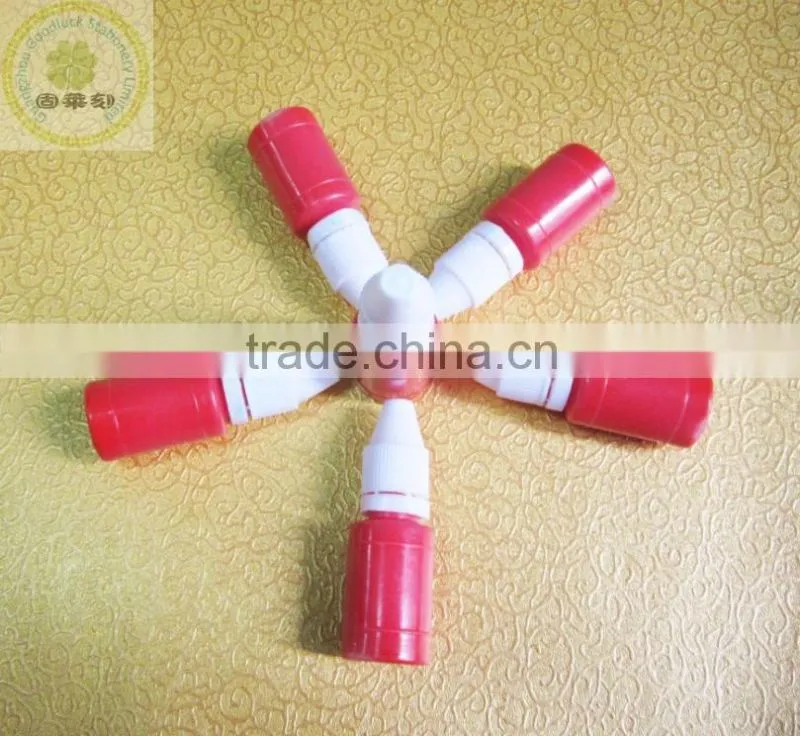 Non-flammable clear imprint refill stamp ink
