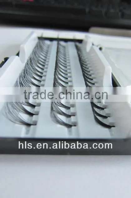 Professional workmanship individual eyelash extension/flare synthetic clusters