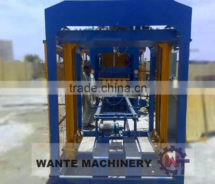 WANTE BRAND protable QT8-15 fully automatic and multifunctional block making machine line