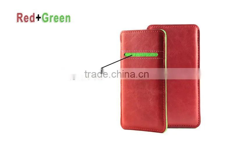 PU Mobile phone pouch with card slot