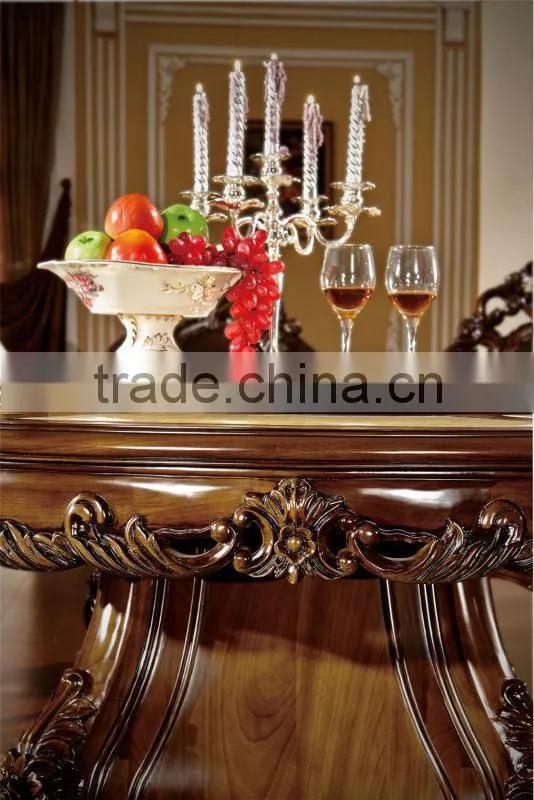 round dining table with 6 chairs,teak wood dining table and chair