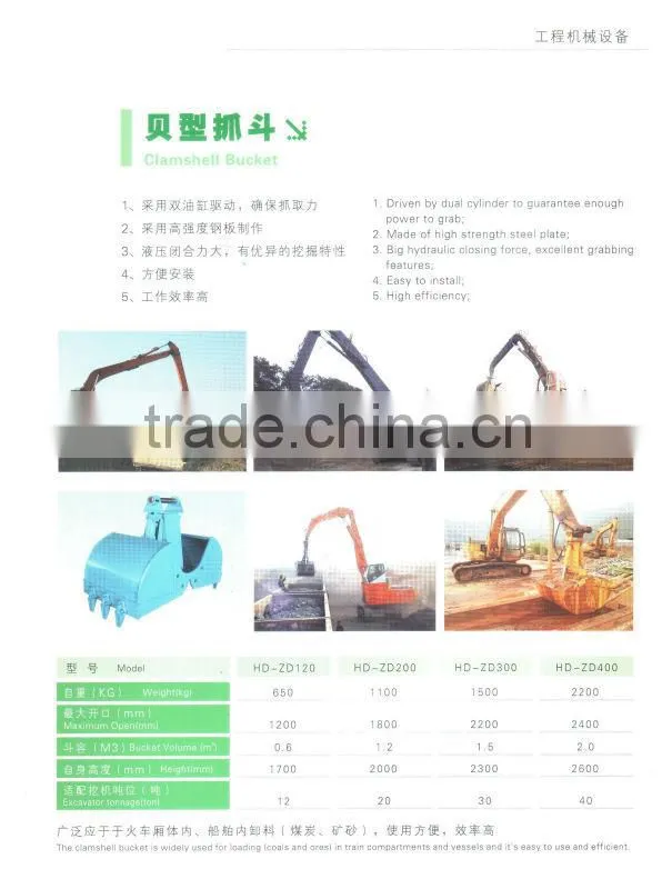 Log grab& wood granb for excavator
