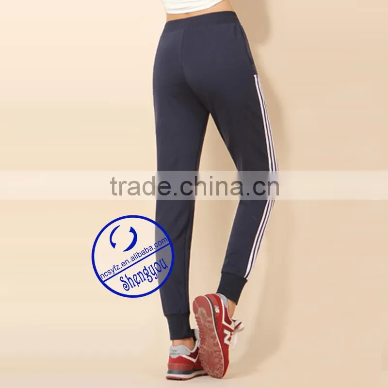 Custom wholesale high quality slim jogger pants for women