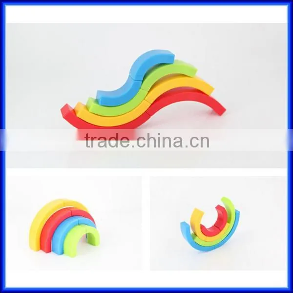 Plastic 4 in 1 colourful non-toxic rainbow highlighter, Custom magic school student rainbow highlighter