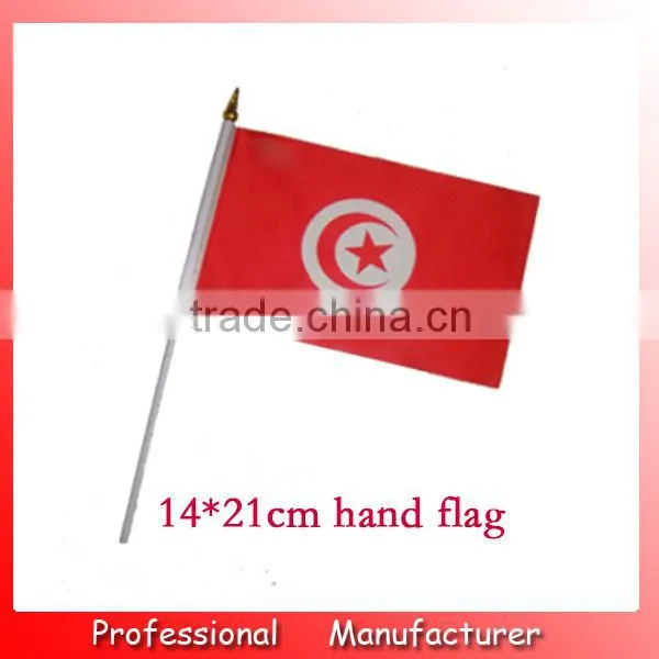 75D polyester flag with best quality,14*21cm Russia table flag,country flag