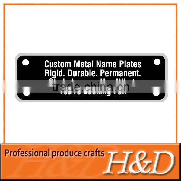 black simplicity logo name plate with reflection
