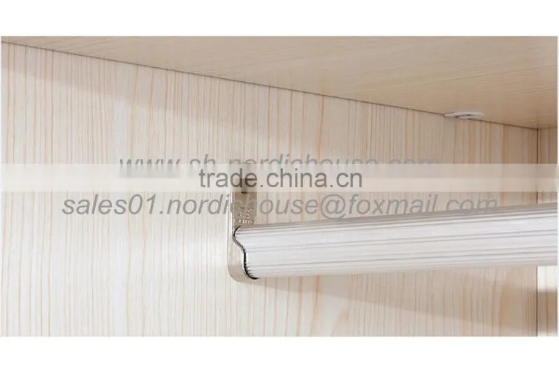 Convenient and fashionable flat packing bedroom funiture built in wardrobe