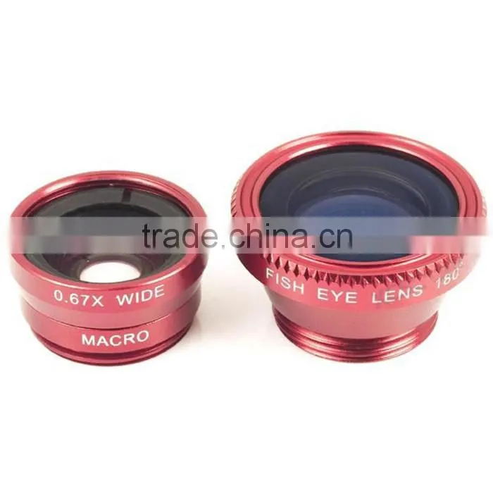 3 in 1 Universal Camera Lens,For Samsung Galaxy S4 Mini Fisheye Lens