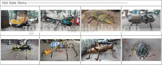 2014 Theme park animatronic animated amusement artificial insect insect SPIDER