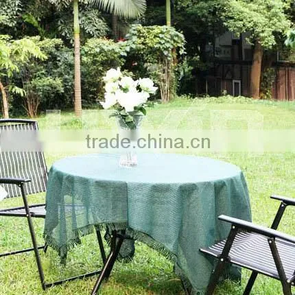Customized PVC Garden Table Cloth vinyl plastic oval tablecloths
