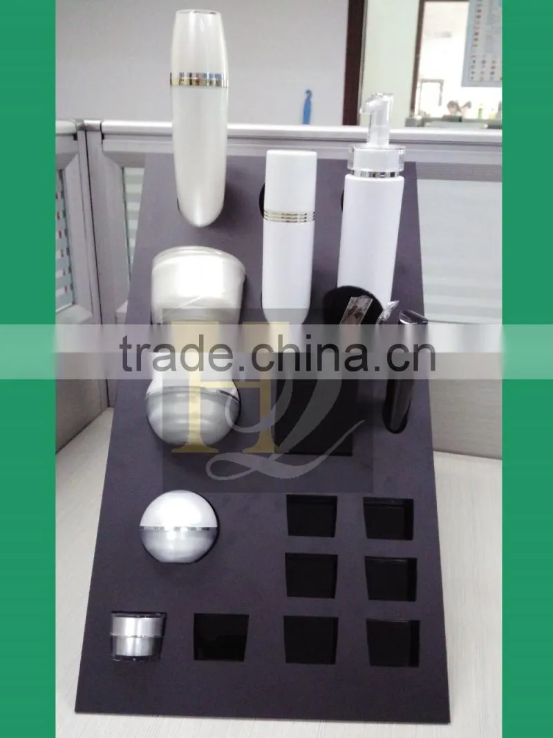 Custom acrylic cosmetic display counter/high quality makeup counter display