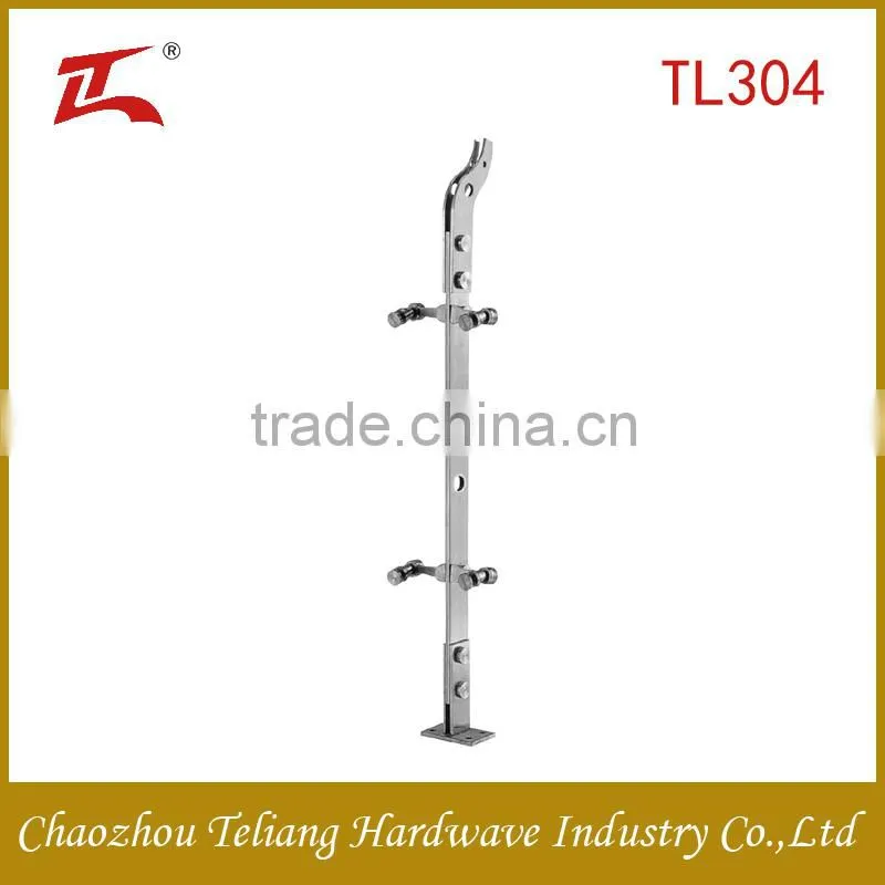 stainless steel glass balcony railing metal fence posts