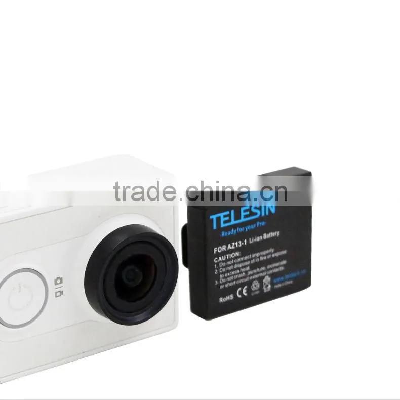 Rechargeable lithium battery pack for Xiaoyi Yi camera with 1010mAh power capacity
