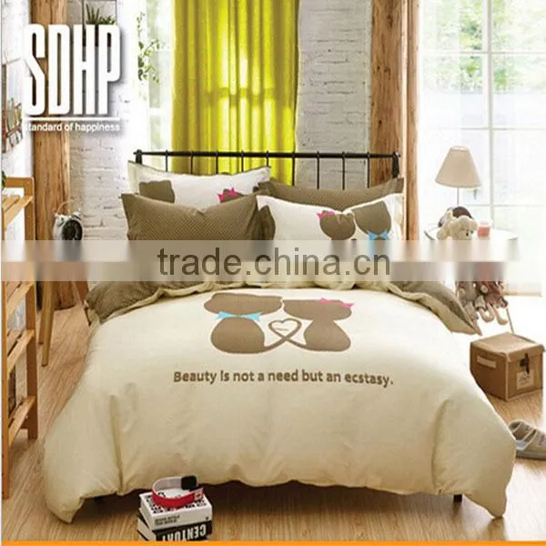 100% best cotton fashion reactive printing china supplier bedding sets