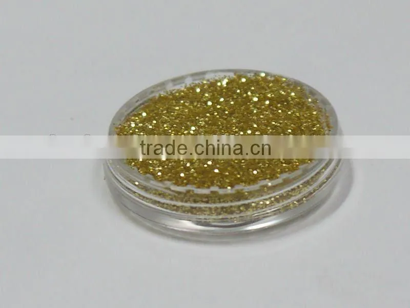 .008".Light gold Color Solvent resistance UV resistance glitter powder