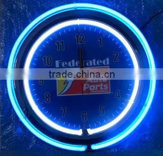 Wholesale Double Neon Wall Clock 17"