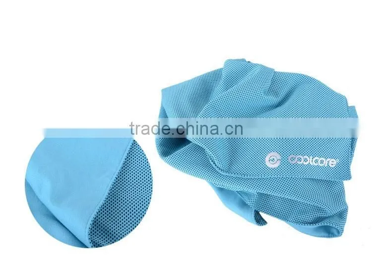 Custom double layer breathable sport instant cooling towel