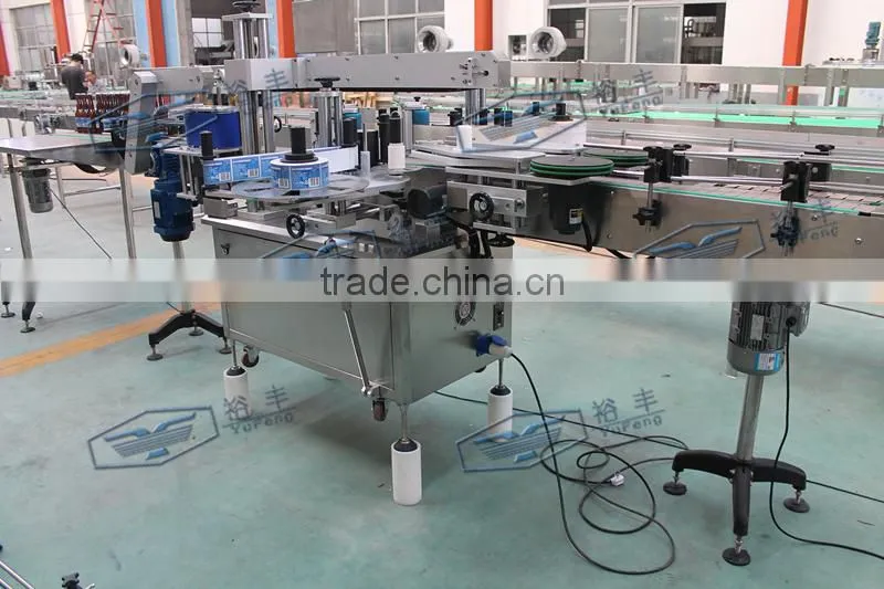 paper/plastic label wet melt glue labeling device