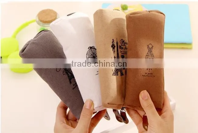 Stationery bags Cloth art makeup bags Creative stationery bags Children learn supplies wholesale