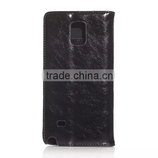 Hotter selling products on the market, flip leathher case for samsung galaxy note 4 D