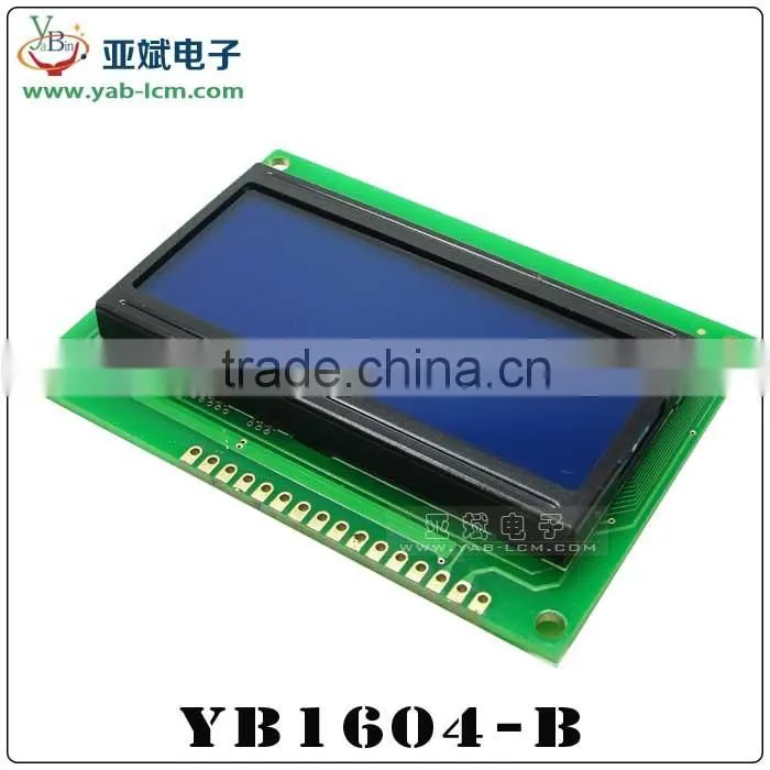 lcd display 16x4, programmable lcd display with 4 lines characters, lcd 1604 16X4 Display blue yellow