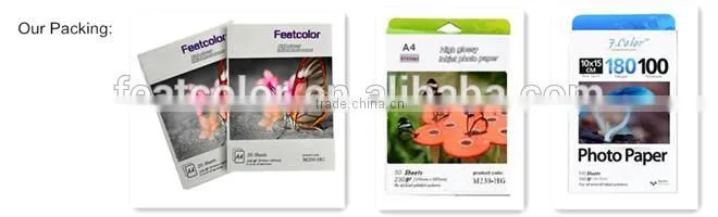 rc photo paperwater proof photo paperrc photo paper(resin coated) (Chinese Manufactry)