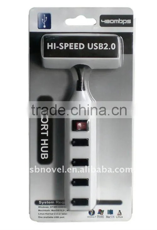 hot sale 4 port usb hub with switch