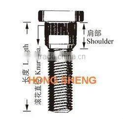 China dacroment alloy steel knurl wheel bolt