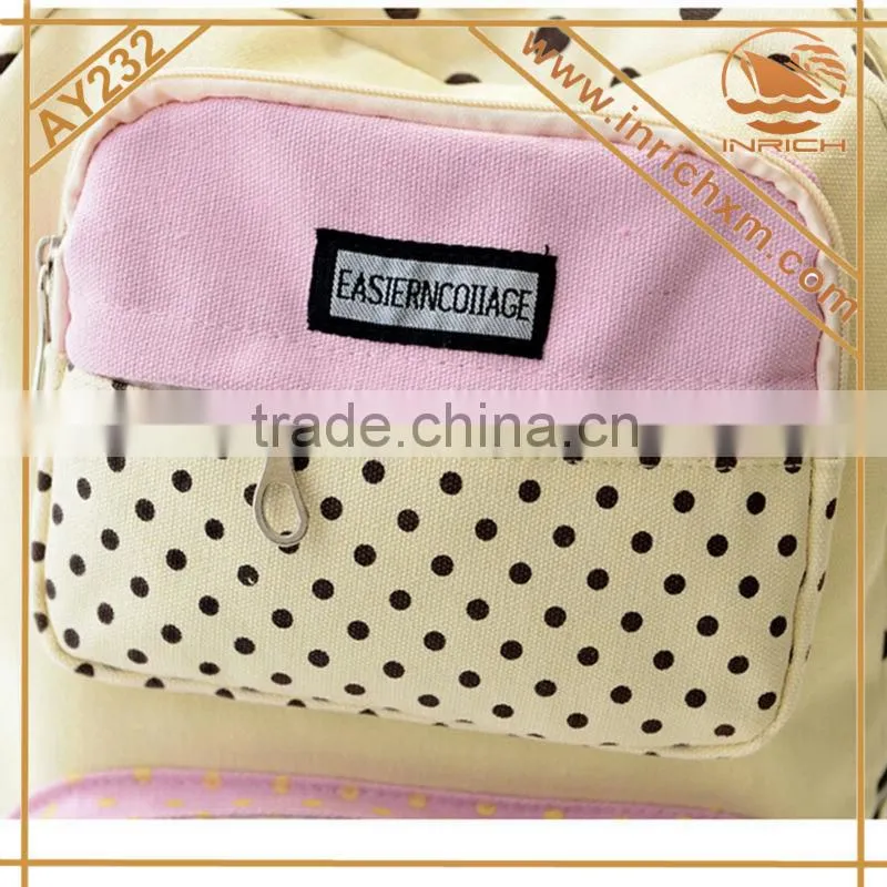 Xiamen Inrich Rucksack Bookbag Cute Canvas Backpack Wholesale