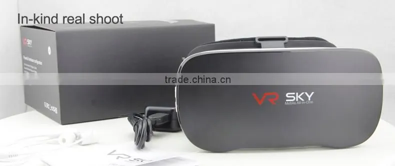 2016 New VR Headset, All in One VR 3D Glasses with Quad core CPU 2GB RAM 16GB Flash Android 4.4 OS 4000mA Lithium Battery