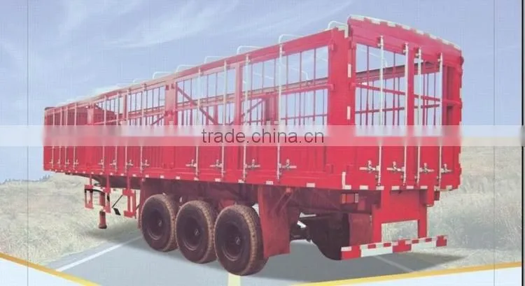 low 40ft tri-axle flatbed semi trailer